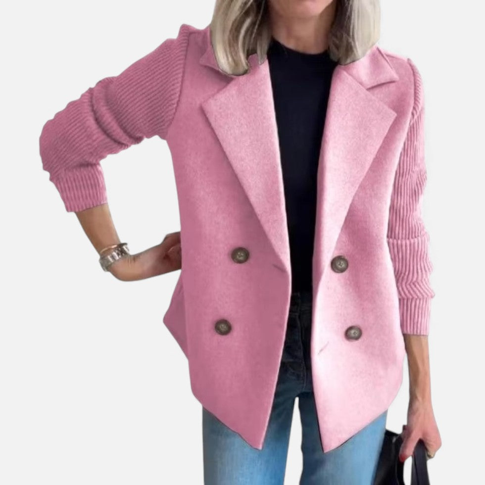 Damen Strickärmel Blazer