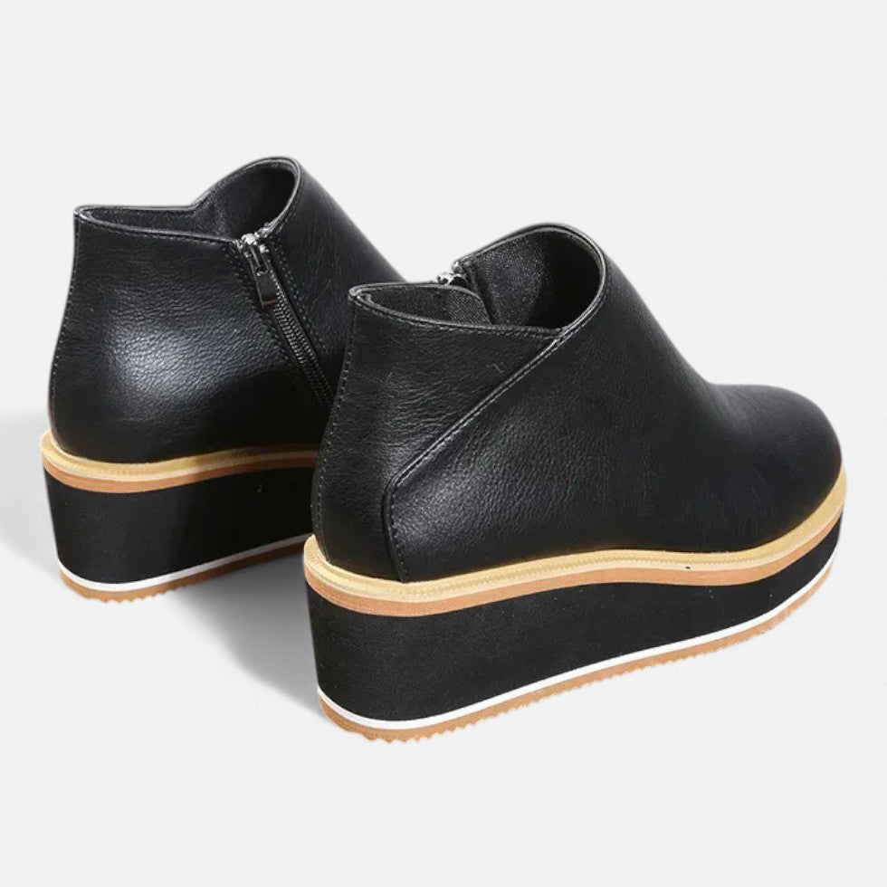 Plateau Stiefelette für Damen