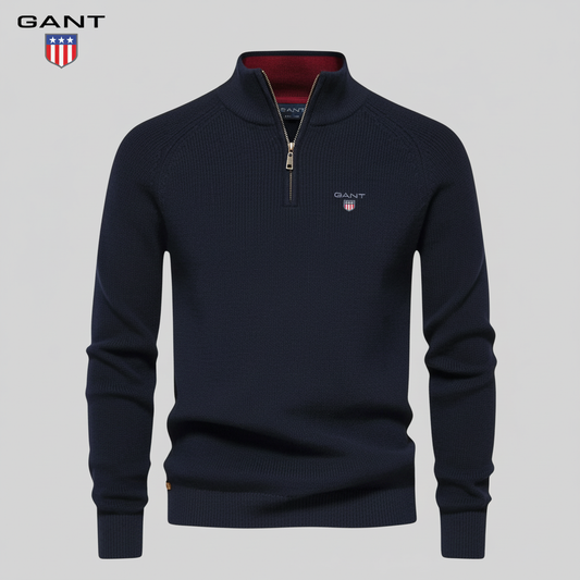 GANT™ Luxe Strickpullover mit Reißverschluss für einen stilvollen Look