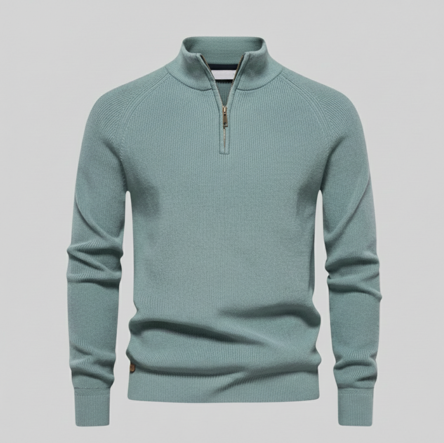 Luxuriöser Strickpullover mit Reißverschluss für einen stilvollen Look