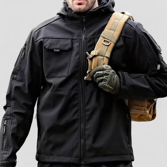 Taktische Softshelljacke mit Kapuze für Herren
