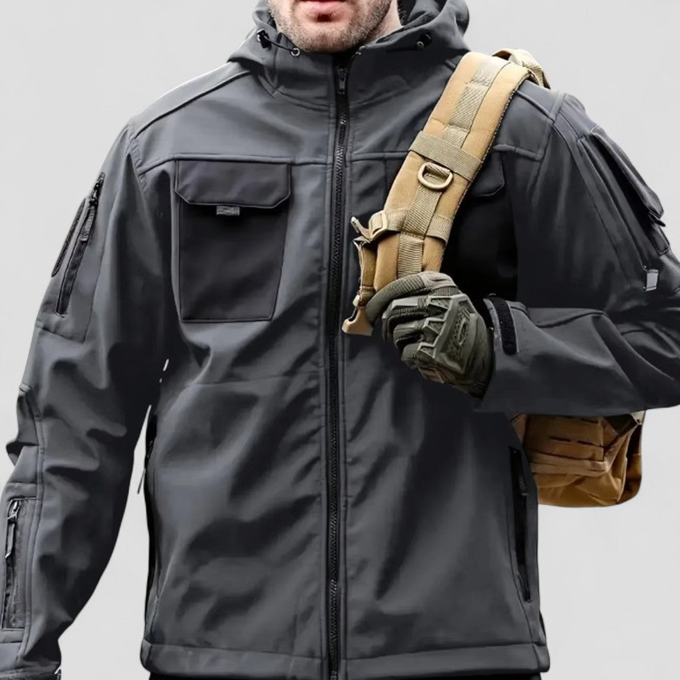 Taktische Softshelljacke mit Kapuze für Herren