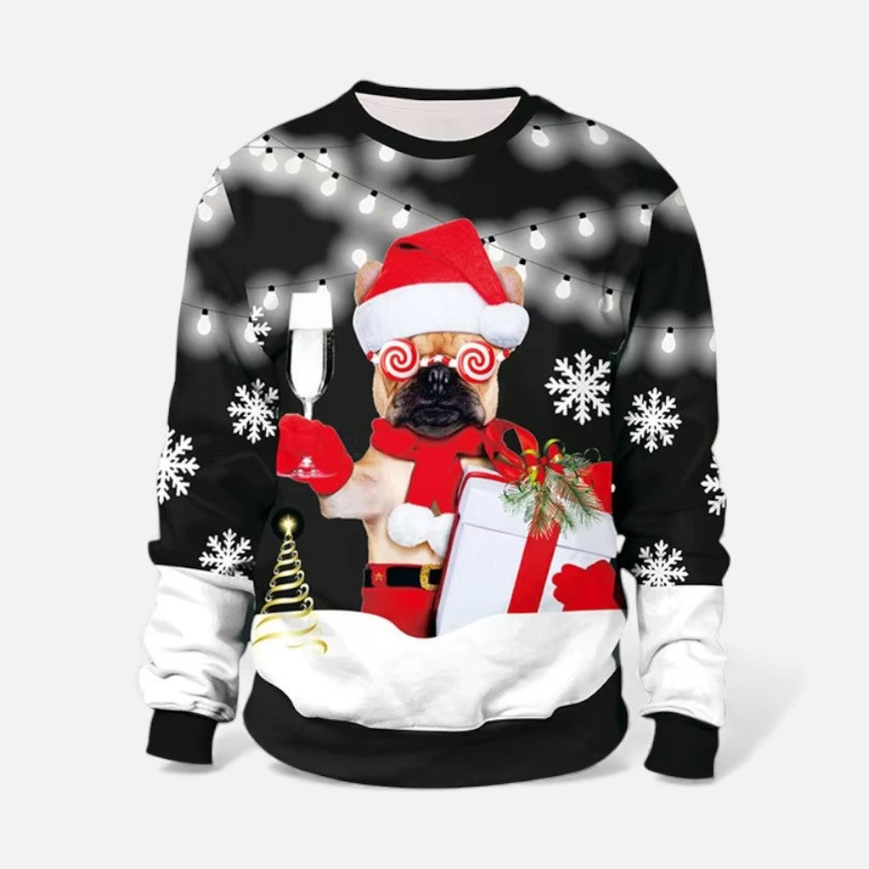 Weihnachtspullover Herren mit Festlichem Motiv