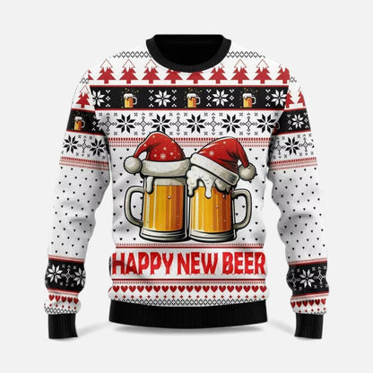 Weihnachtspullover Herren im Winterstil mit Motiv