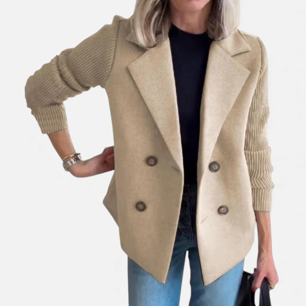 Damen Strickärmel Blazer