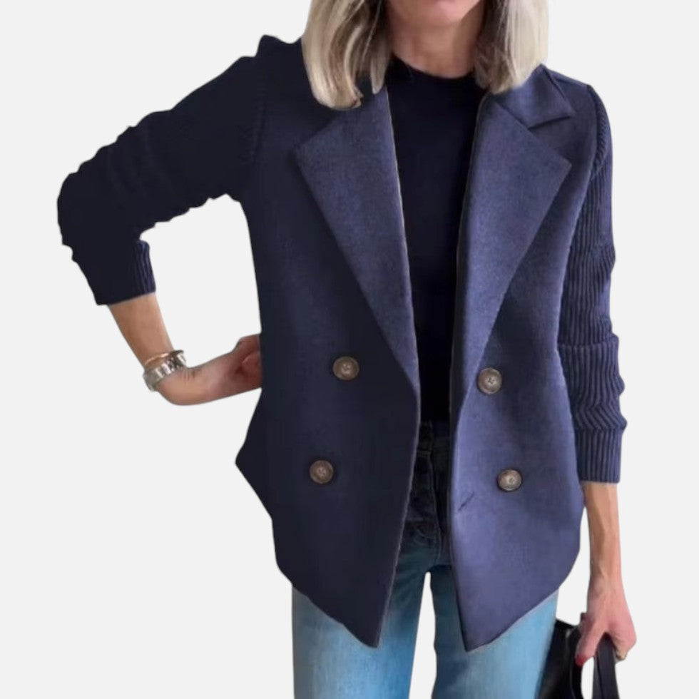 Damen Strickärmel Blazer