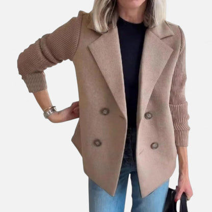 Damen Strickärmel Blazer