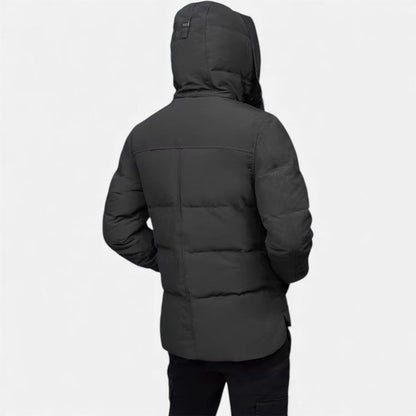 Herren Winter Steppjacke mit Kapuze