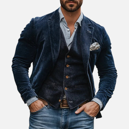 Cordjacke Herren im modernen Slim-Fit Stil