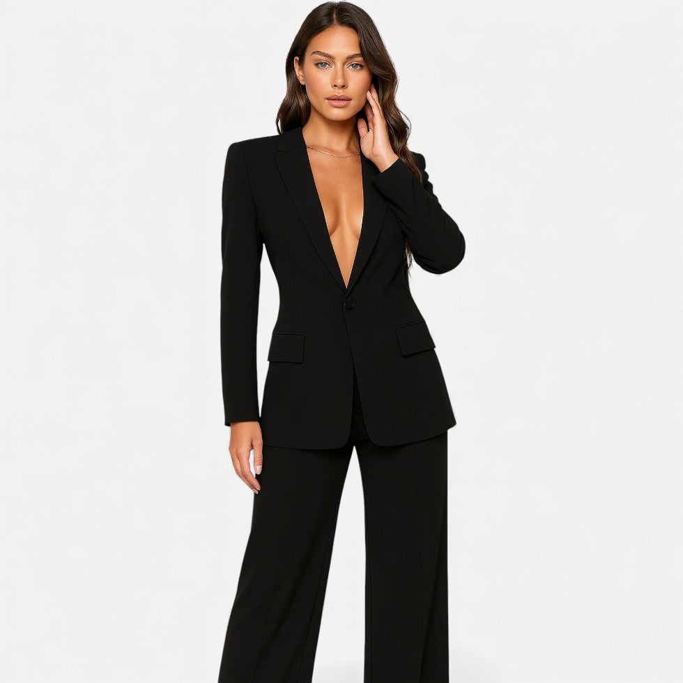 Eleganter Damen Hosenanzug mit Blazer
