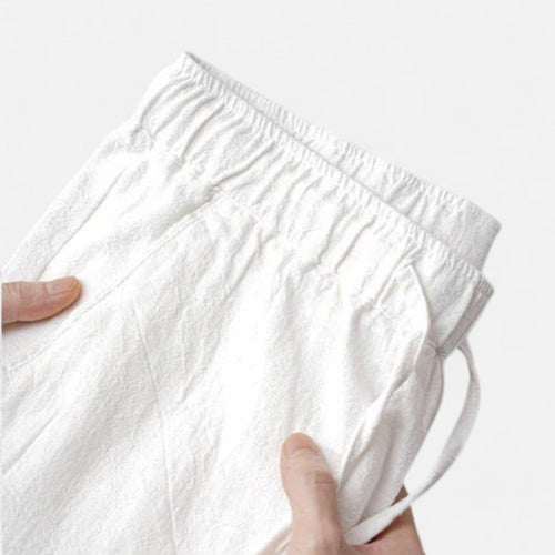 Herren Regular Fit Leinenhose Old Money Stil Hose