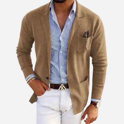 Herren Strickblazer mit Casual Passform