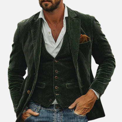 Cordjacke Herren im modernen Slim-Fit Stil