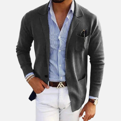 Herren Strickblazer mit Casual Passform