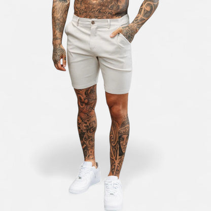 Herren Slim Fit Baumwoll Chino Shorts Sommerhose