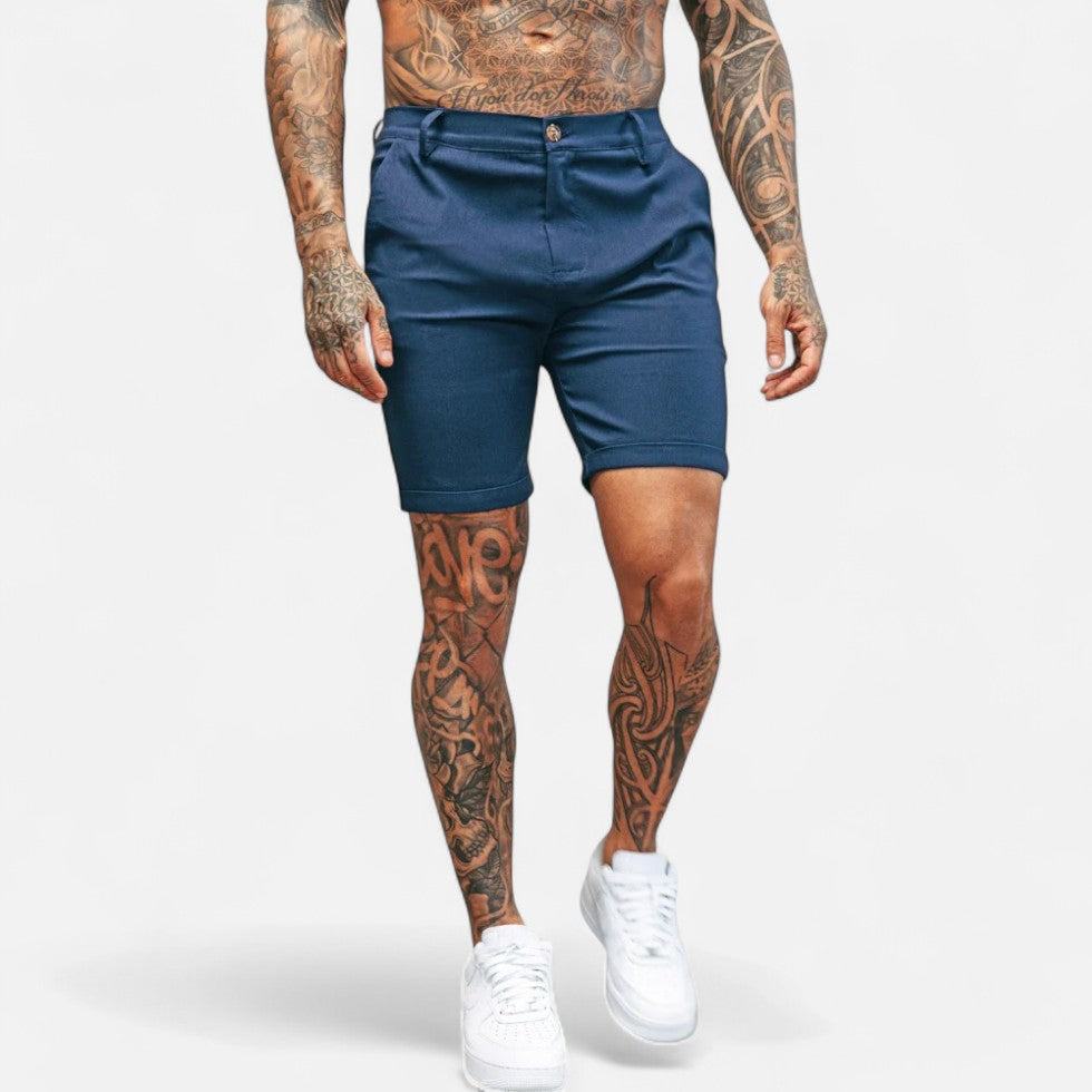 Herren Slim Fit Baumwoll Chino Shorts Sommerhose