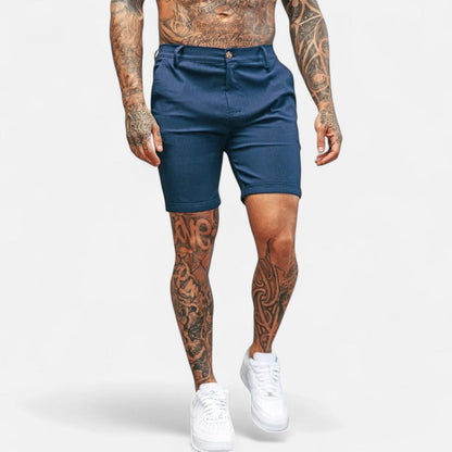 Herren Slim Fit Baumwoll Chino Shorts Sommerhose