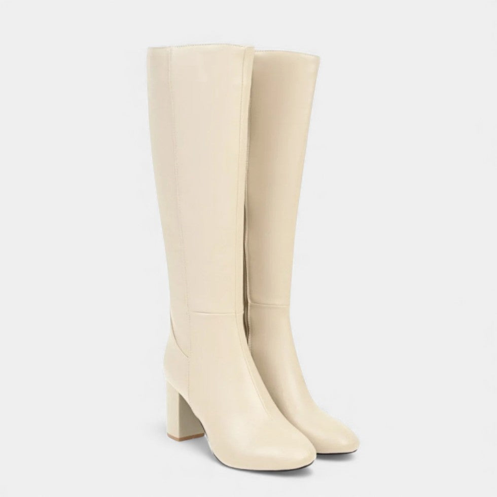 Damen Stiefel mit mittlerem Blockabsatz