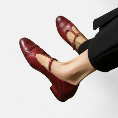 Elegante Flats mit Vintage Riemchen für Damen
