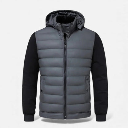 Gepolsterte Kapuzenjacke für Herren