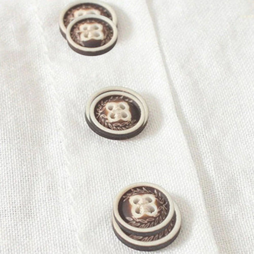 Leichte Bluse mit Knopfleiste und Rundhalsausschnitt für Damen