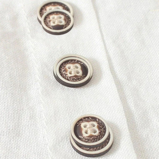 Leichte Bluse mit Knopfleiste und Rundhalsausschnitt für Damen