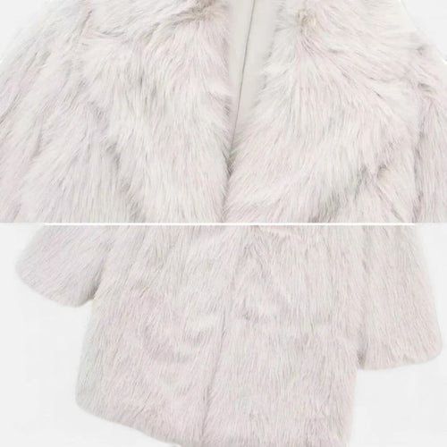 Kunstpelz Mantel für Damen