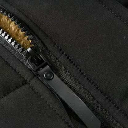 Gefütterte Parka Winterjacke mit Kapuze Herren