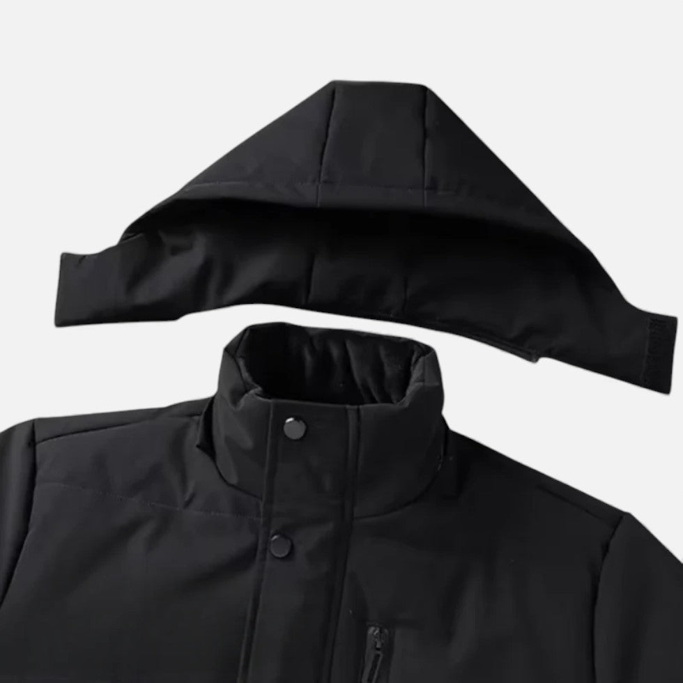 Gefütterte Winterjacke mit Kapuze Herren