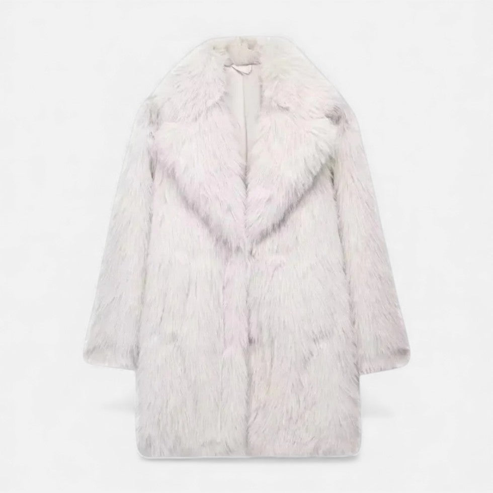 Kunstpelz Mantel für Damen