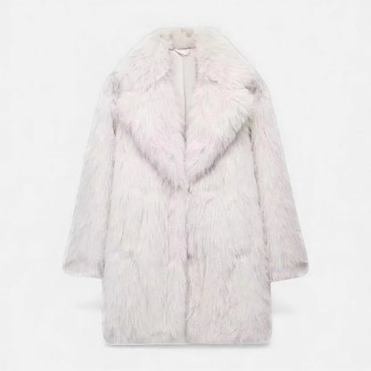 Kunstpelz Mantel für Damen