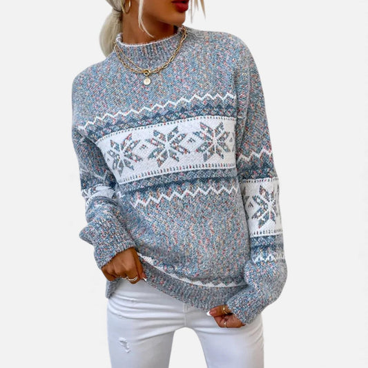 Weihnachtspullover Damen mit Wintermuster