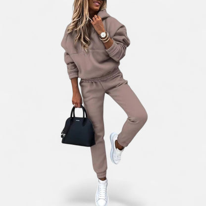 Zweiteiliger Jogginganzug mit Kapuzenpullover für Damen