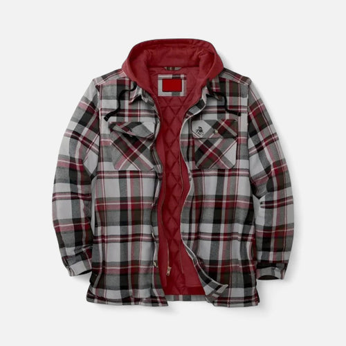 Herren Kariertes Flanellhemd mit Futter