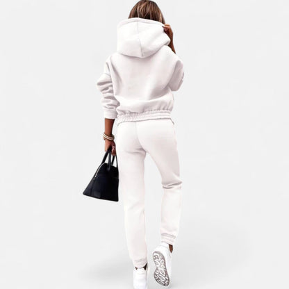 Zweiteiliger Jogginganzug mit Kapuzenpullover für Damen