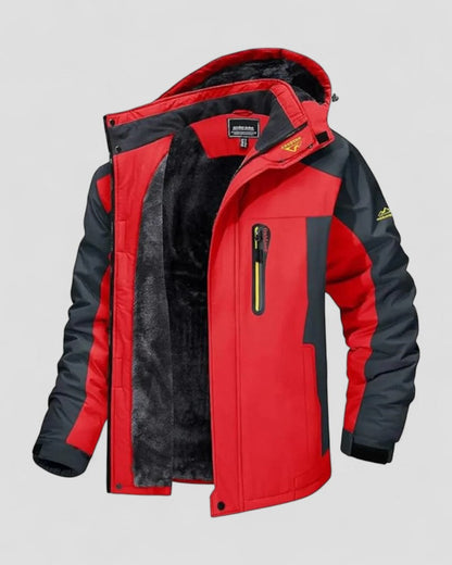 Wasserabweisende Winterjacke mit Fleecefutter für Herren