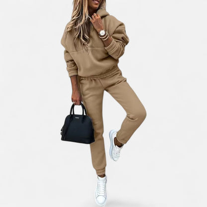 Zweiteiliger Jogginganzug mit Kapuzenpullover für Damen