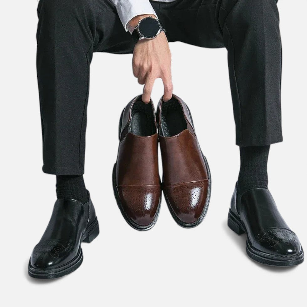 Elegante Slip On Lederschuhe für Herren