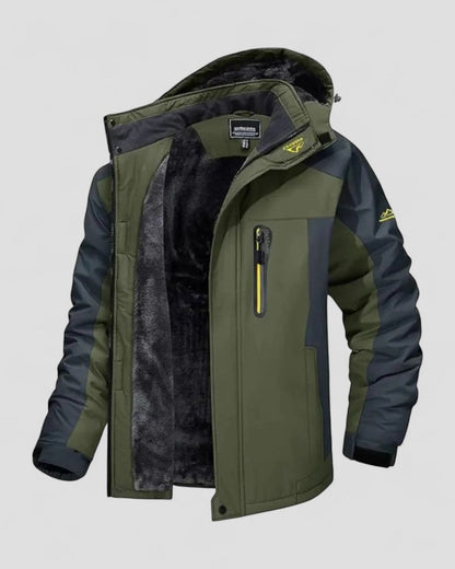 Wasserabweisende Winterjacke mit Fleecefutter für Herren
