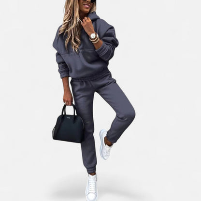 Zweiteiliger Jogginganzug mit Kapuzenpullover für Damen