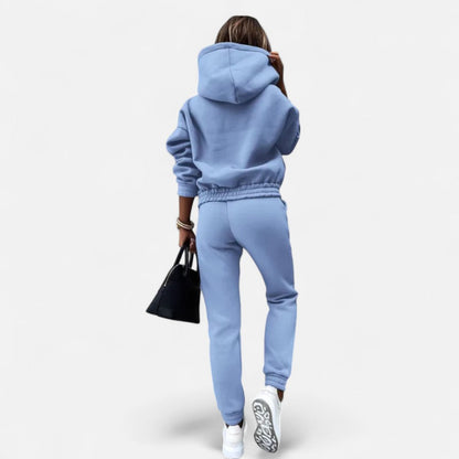 Zweiteiliger Jogginganzug mit Kapuzenpullover für Damen