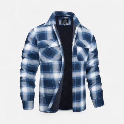 Herren Gefüttertes Flanellhemd mit Karomuster
