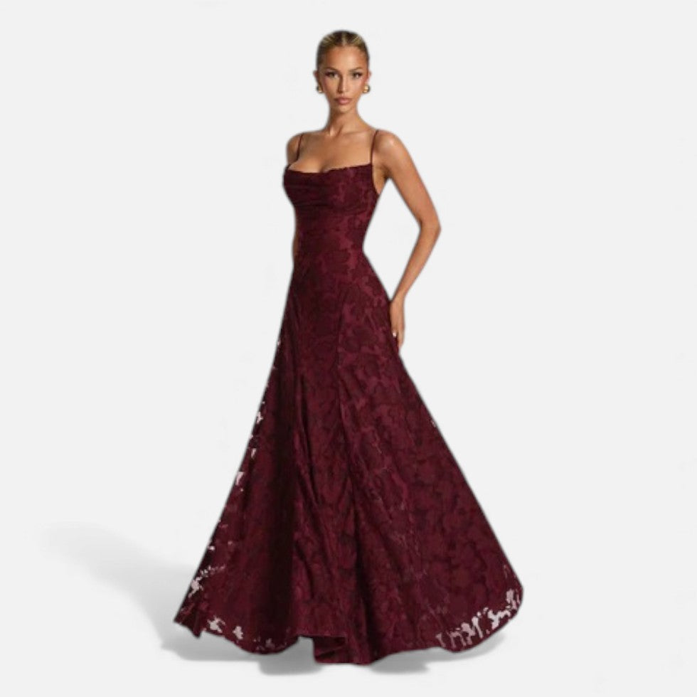 Abendkleid Damen mit ausgestellter Silhouette