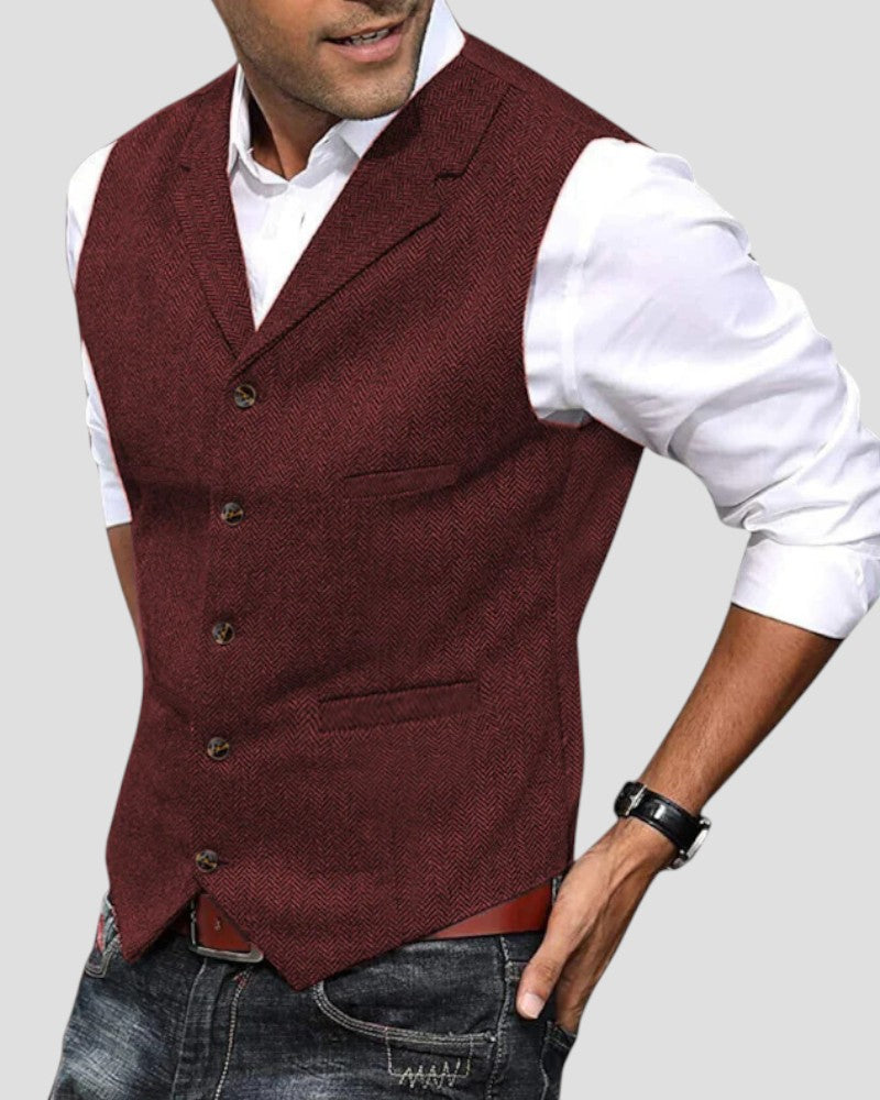 Elegante Anzugweste mit Knopfleiste für Herren