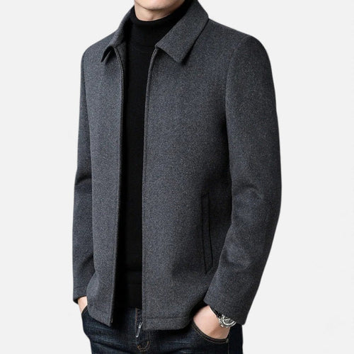 Herren Wolljacke mit klassischem Kragen