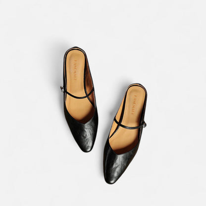 Mules mit Riemchen und spitzer Zehenpartie für Damen