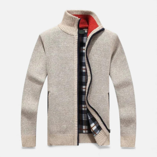 Herren Strickjacke mit Fleecefutter