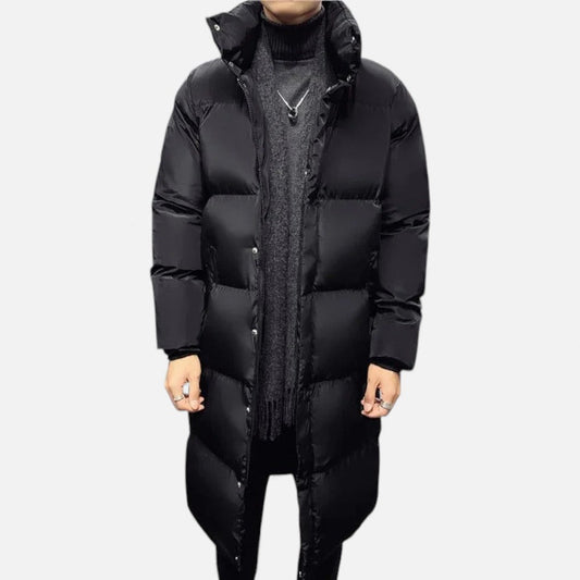 Herren Steppmantel mit Kapuze