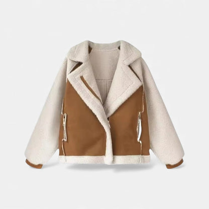 Damen Teddyjacke im kuscheligen Materialmix