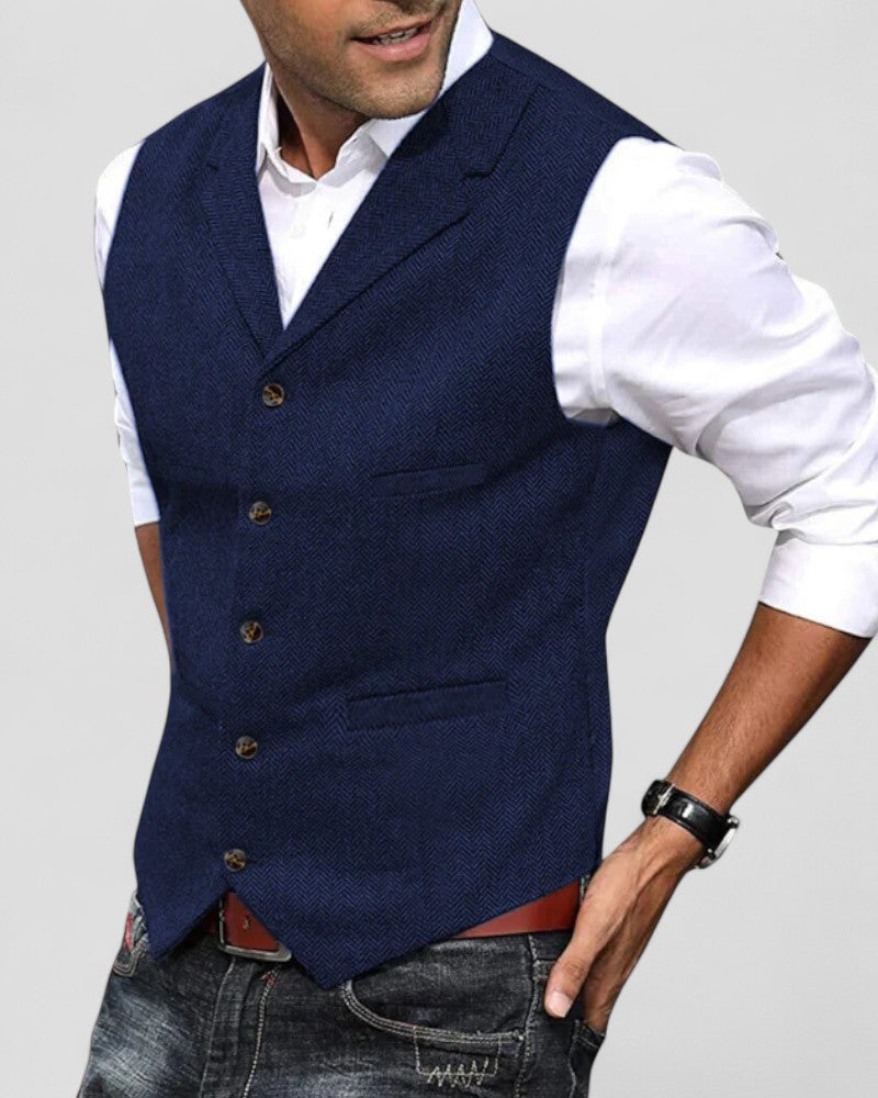 Elegante Anzugweste mit Knopfleiste für Herren